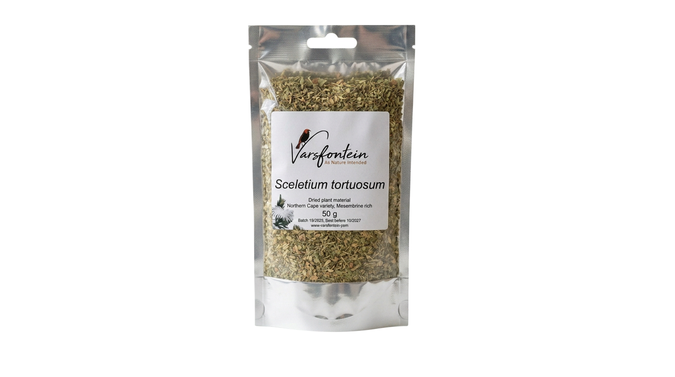 Varsfontein dried Sceletium tortuosum 50g bag